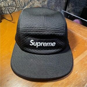 Supreme Black Quilted men’s five panel hat